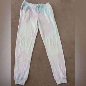 Pastel tie-dye sweatpants